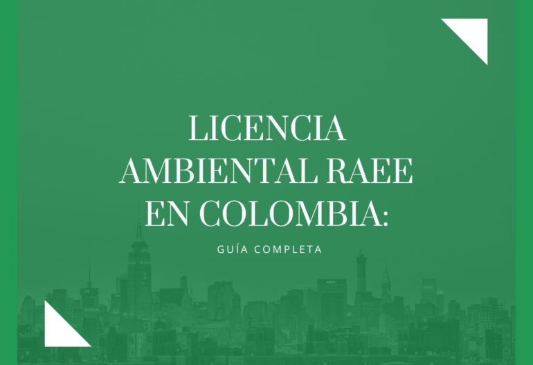 La Licencia Ambiental RAEE es un permiso obligatorio que deben obtener las empresas que se dedican a la gestión de Residuos de Aparatos Eléctricos y Electrónicos (RAEE) en Colombia.